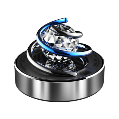 a Aromatherapy Solar Rotating Car Ornaments Aluminum Star Suspension Car Supplies Ornaments ，Car Aromatherapy Car Perfume Solar Rotation 5ml