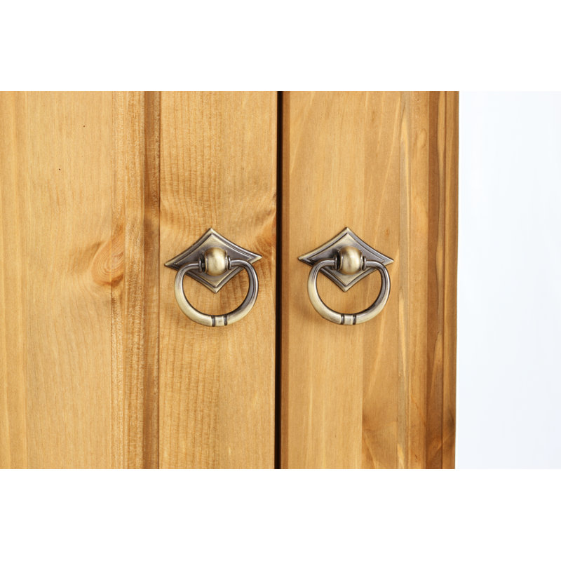 Louroujina 5 Door Solid Wood Wardrobe, Oiled