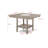 Contemporary Transitional Counter Height Dining Table With Faux Marble Lazy Susan, Ideal For Modern Dining Rooms And Gatherings-1559691198-1573436462