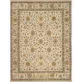 Wool Oriental Area Rug in Blue/Beige/Brown