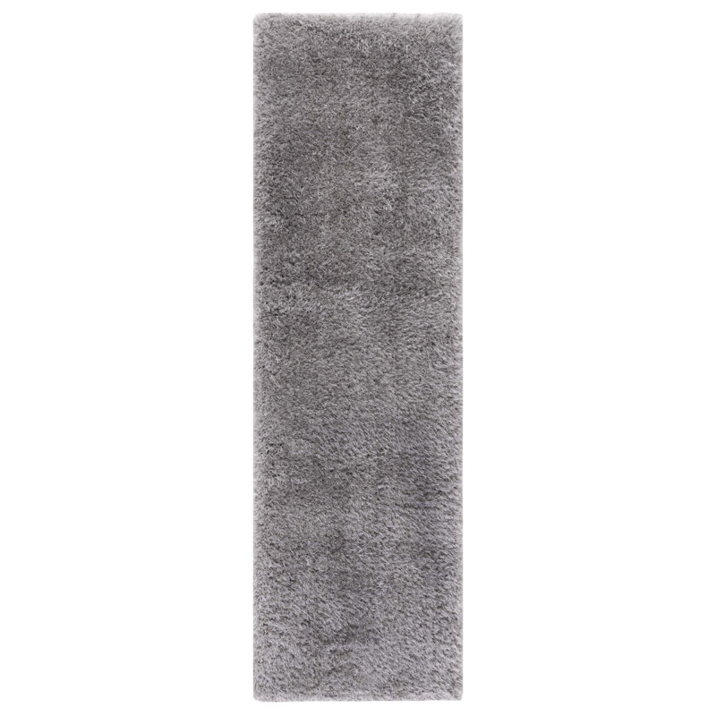 Jayne Shag Hand Tufted Performance Solid Color Rug, Runner 2'3" x 10'