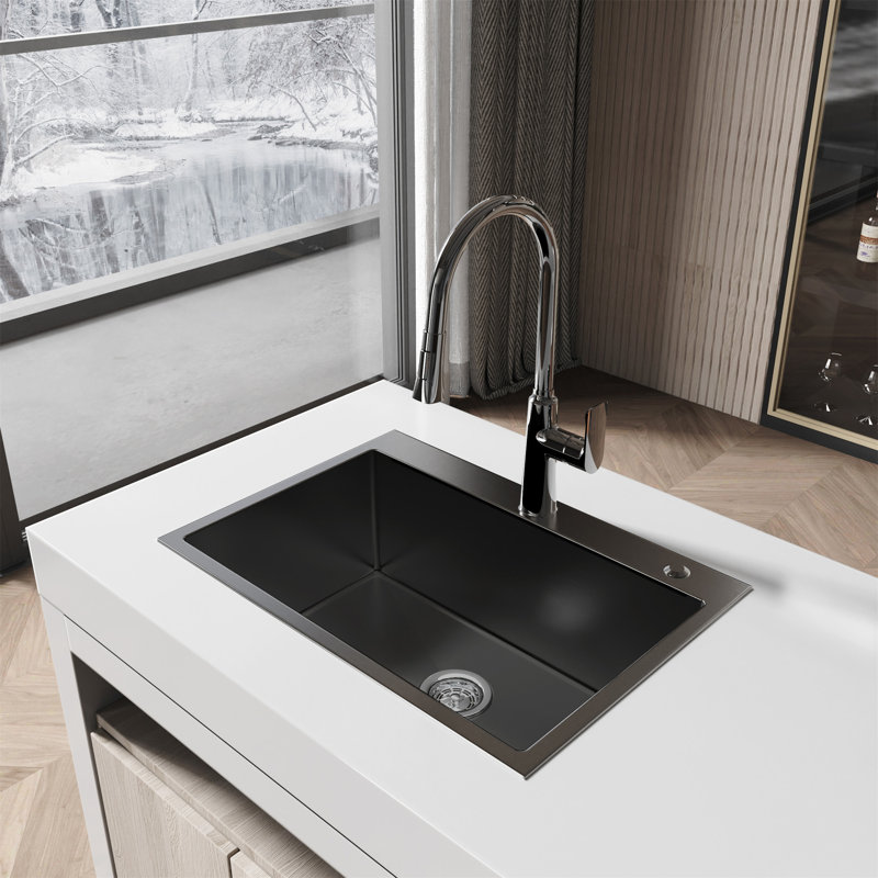 Stainless Steel Kitchen Sink, Black