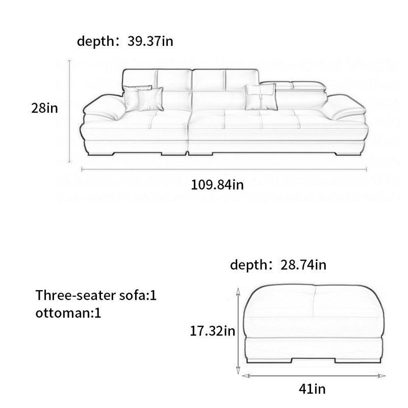 Nordic modern simple sofa