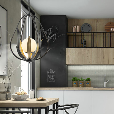 Iashod 1-Light Kitchen Pendant Light for Foyer and Entryways