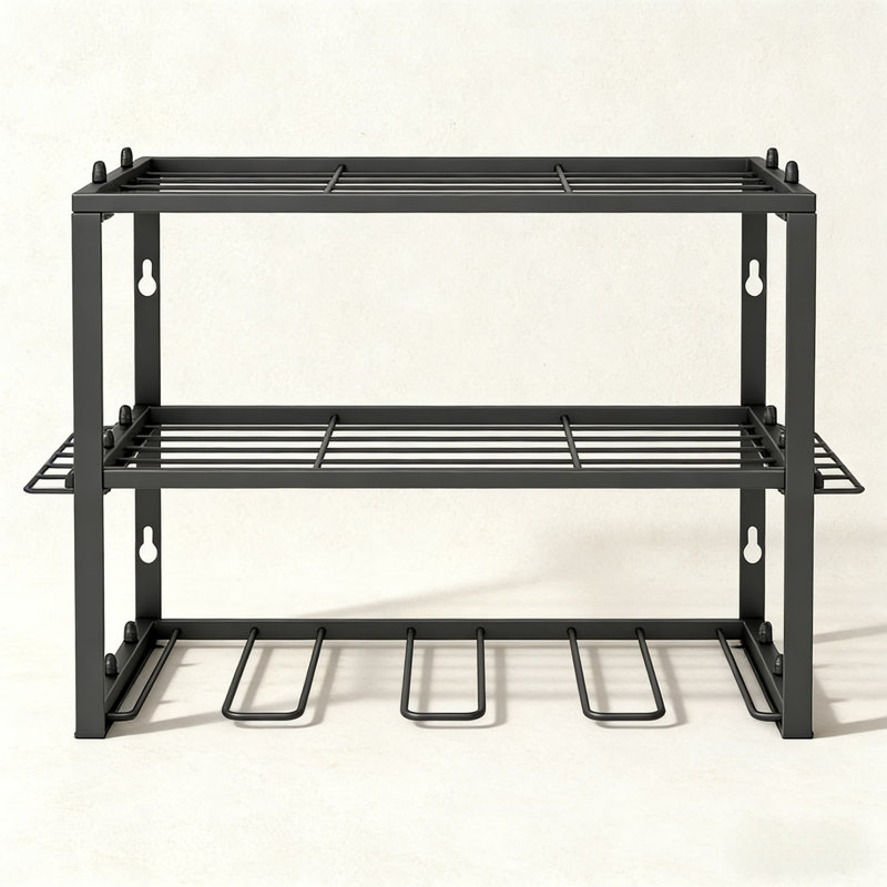 Organisateur d'outils mural - Porte-outils robuste avec porte-perceuses et accessoires pour atelier / garage, Jaune