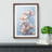 Magnolia Flower Expressionism No.3 - Single Picture Frame Print on Wood-2051566786-2051566785