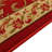 Custom Size Washable Non-Slip French Veronica Floral Red Design Low Pile Hallway Runner Rugs-2091899306