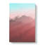 Pink Sunlit Mountains In Abstract - Wrapped Canvas-55339955