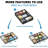 Expandable Black Mesh Desk Drawer Organizer With 10 Compartments