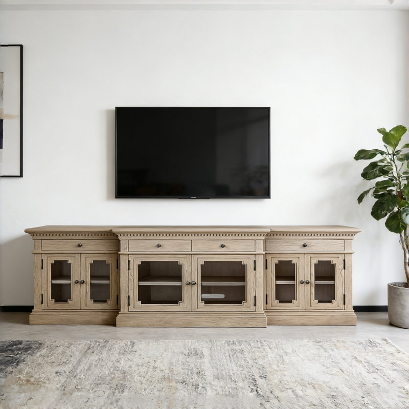 Meuble télé simple de style américain gris