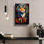 «The Cubistic Fox» par Andreas Magnusson, art mural en verre acrylique-351942458