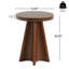 Table d'appoint ronde Meriton Mid-Century