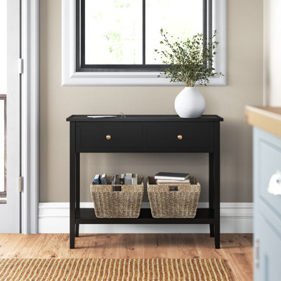 Naugatuck 90cm Solid Wood Console Table
