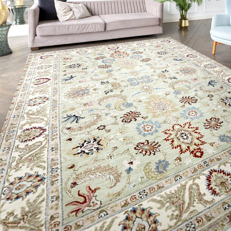 Outdoor Oriental Area Rug in Gray/Wine/Blue, Rectangle 8' x 10'