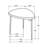 Triangular Solid Wood End Table