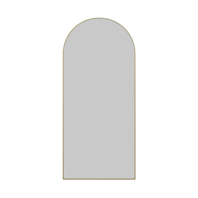 Kira Metal Mirror, Satin Brass, 67" x 30"