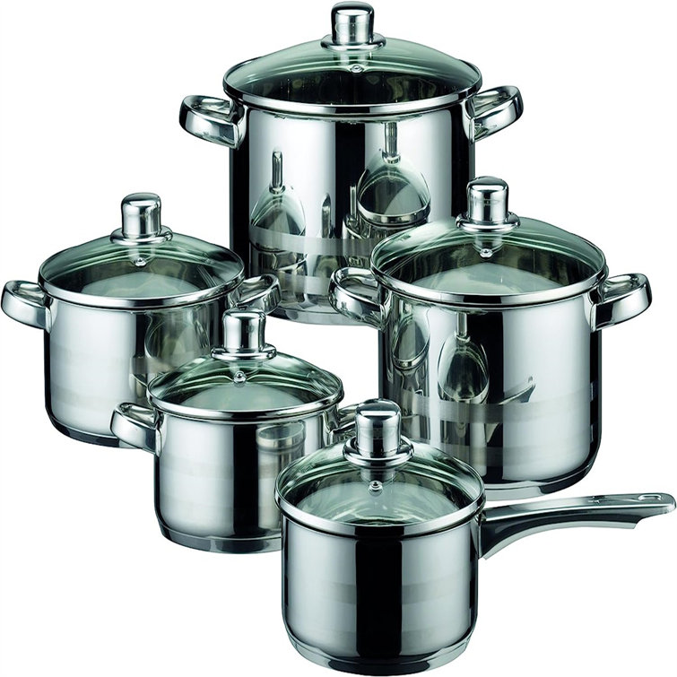  Made In Cookware - 10 Piece Stainless Steel Pot and