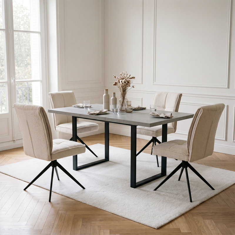 Parsons Chair in White, 4, Gray