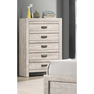 Commodes décoratives avec cinq tiroirs de rangement