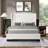 Reinette Upholstered Wingback Platform Bed-999261742-971450348