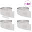 25cm H x 450cm W Stainless Steel Lawn Edging