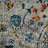 Campbell Transitional Durable Performance Orange/Blue Area Rug-68027285