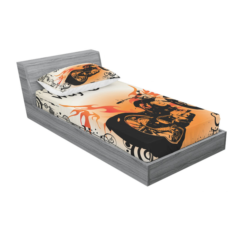 Microfiber Sheet Set, Twin Sheet Set with Fitted Sheet