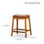 Tabouret de bar blanc de 30 po avec siège en cuir noir, assemblage simple, bois franc pour une utilisation à long terme dans la cuisine ou le tabouret, cuir, fabrication et décors-961408728-961408720-961408723