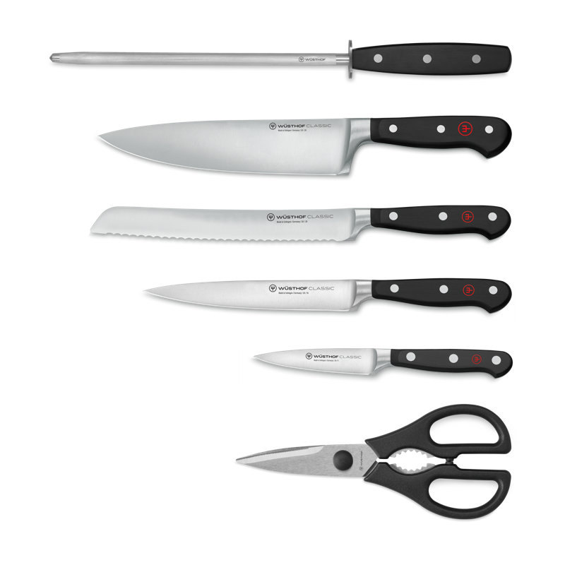 WÜSTHOF Classic 7-Piece Knife Block Set