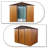 7 ft. W x 6 ft. D Metal Horizontal Storage Shed