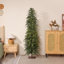 Arbre de Noël artificiel 6 pi avec support en métal stable pour la décoration des Fêtes
