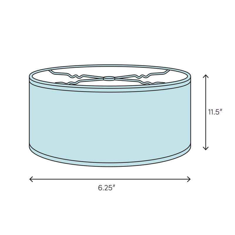 11.5"H x 6.25"W Clear Glass Cylinder Pendant Shade with Pin Holes, 11.5" H x 6.25" W x 6.25" D