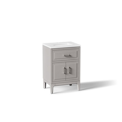 Seer 24" Freestanding Single Bathroom Vanity Cabinet with Sink and Quartz Top