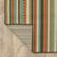 Tapis rayé vert intérieur / extérieur Brendel-23970457