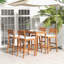 Morra Eucalyptus Outdoor 29.5'' Bar Stool with Cushion