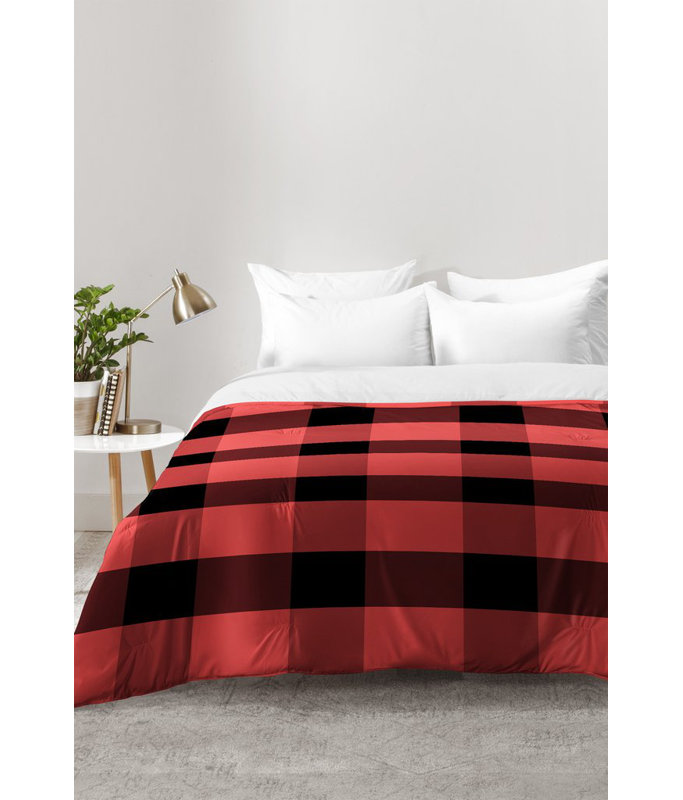 Allyson Johnson Modern & Contemporary Polyester Plaid Comforter, Twin XL Comforter + 1 Standard Sham