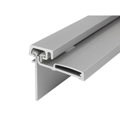 83 in. Heavy Duty Half Surface Continuous No Radius Door Hinge in Aluminum and Duronodic