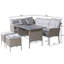 7 - Person Wicker Patio Dining Set with Rectangular Table-1350003870-1350003868