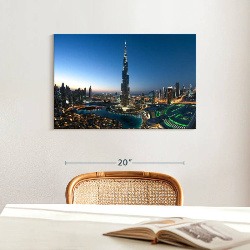 Dubai City Opulence, 16" H x 24" W