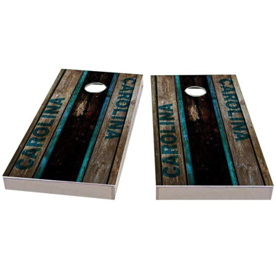 Ensemble de jeu de cornhole Carolina Football 2x4 | Comprend (2) planches (8) sacs et accessoires optionnels