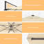 Parasol en porte-à-faux rectangulaire Sayhaan -260449152-219843723