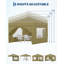 FXSGER 300cm W x 300cm D Polycarbonate Cover Retractable Patio Awning-128912887