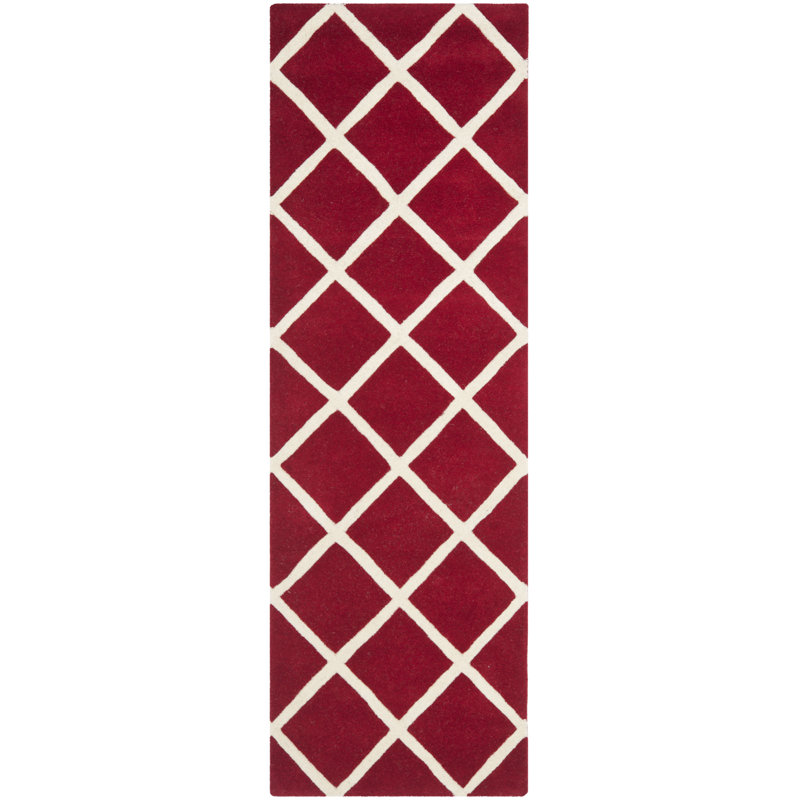 Teresita Hand Tufted Wool Geometric Rug, Runner 2'3" x 7'