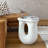 U-Shaped Side Table Concrete Accent Coffee Table