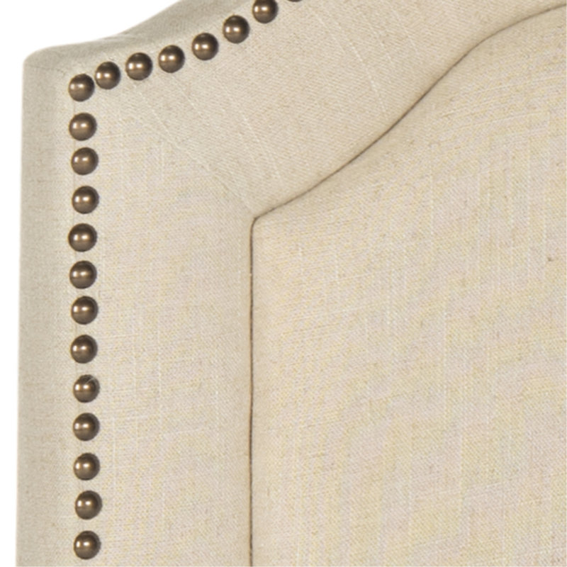Upholstered Headboard, Linen Hemp, Twin