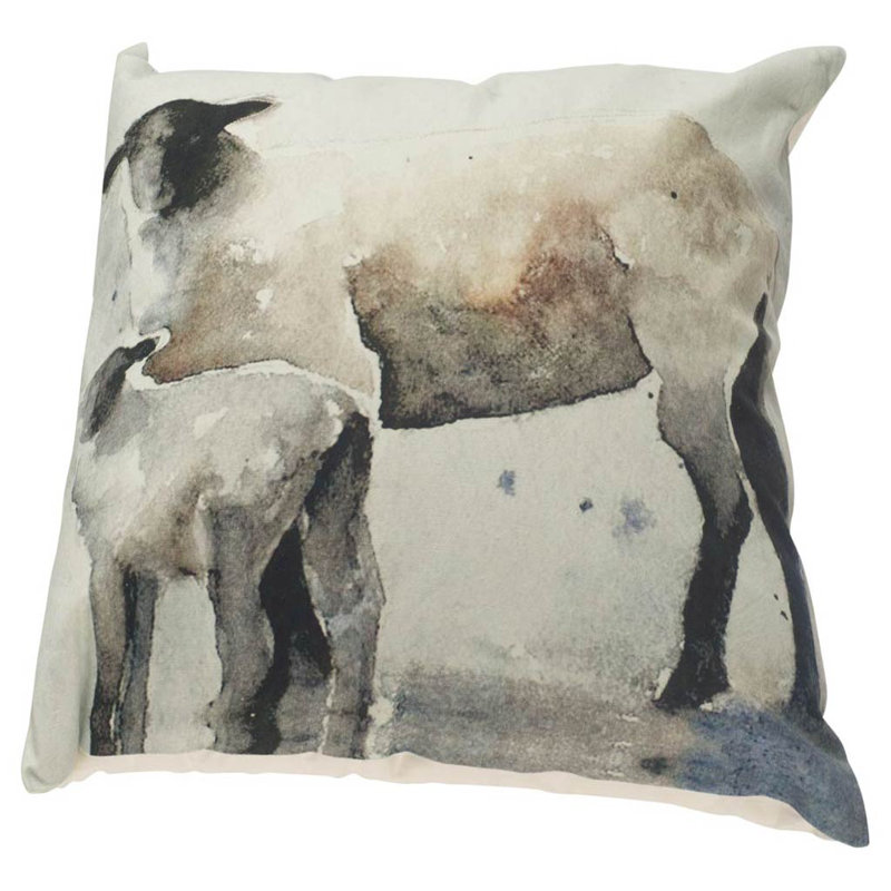 Clover Animal Print Linen Reversible Pillow Cover