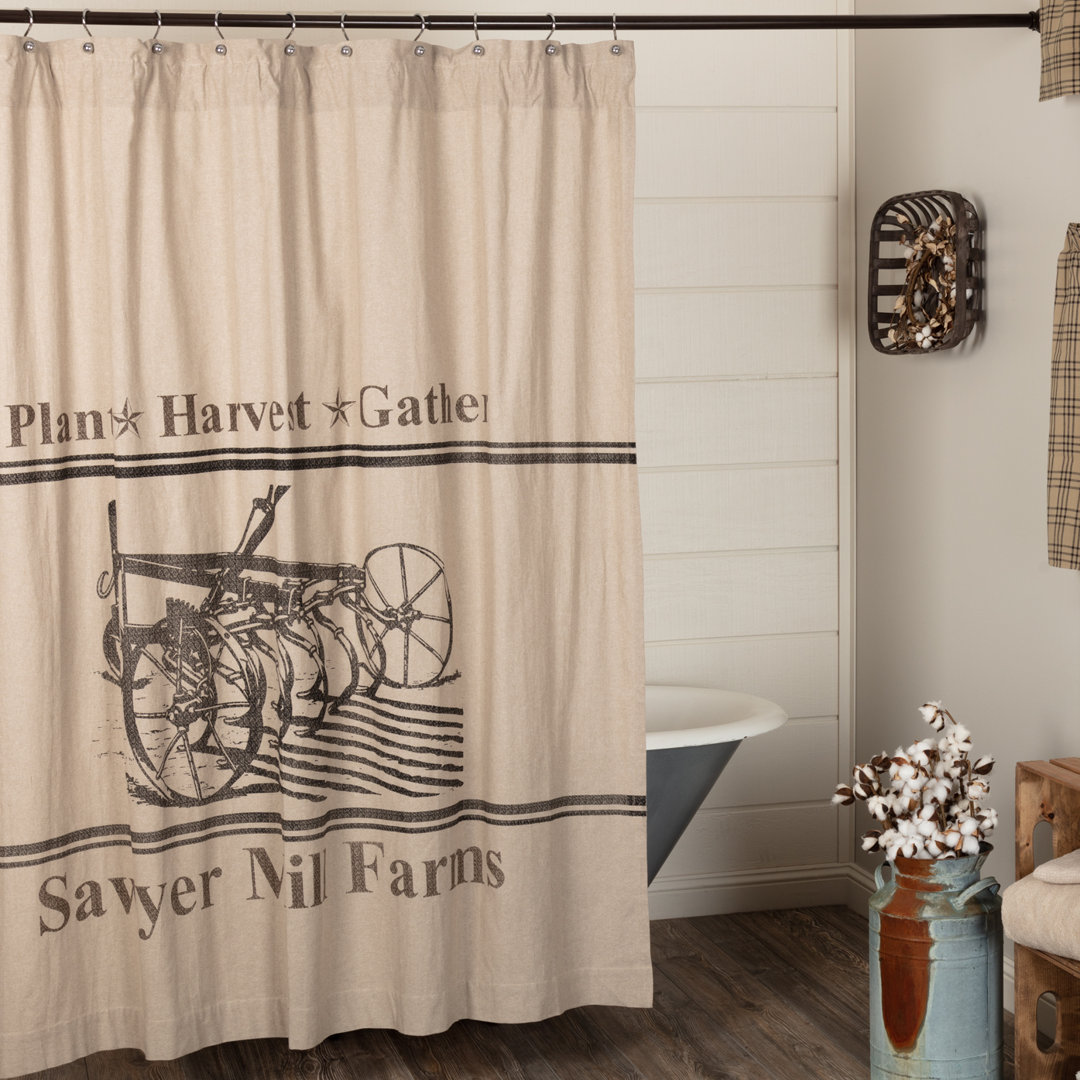 Sawyer Mill Cotton Shower Curtain VHC Brands