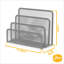 3 Slot Mesh Letters and Documents File Organizer