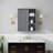 23.6" Grey Bathroom Wall Cabinet