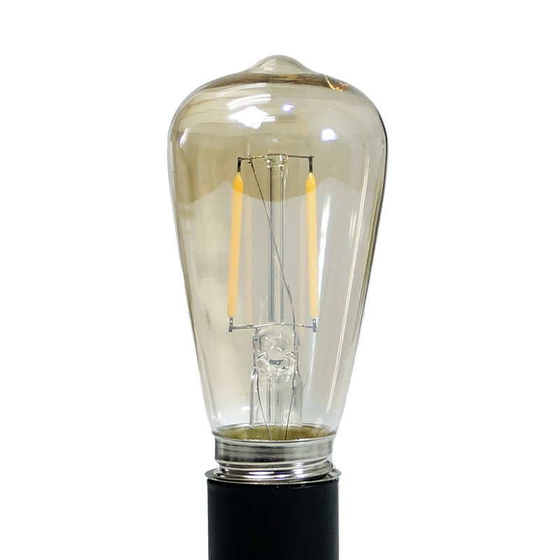Lampe de table noire Leonarda, H 6 po x l 3,75 po x P 3,75 po